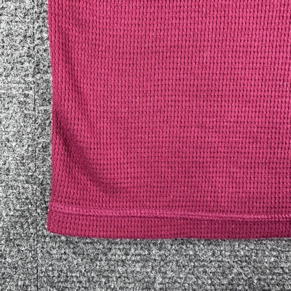 Polo Ralph Lauren Thermal Shirt Mens 2XL XXL Burgundy Waffle Knit Sleepwear Top - Picture 9 of 15